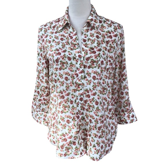 L’agence Ryan Floral Button Down Women’s Size Small $275. NEW - Picture 4 of 10
